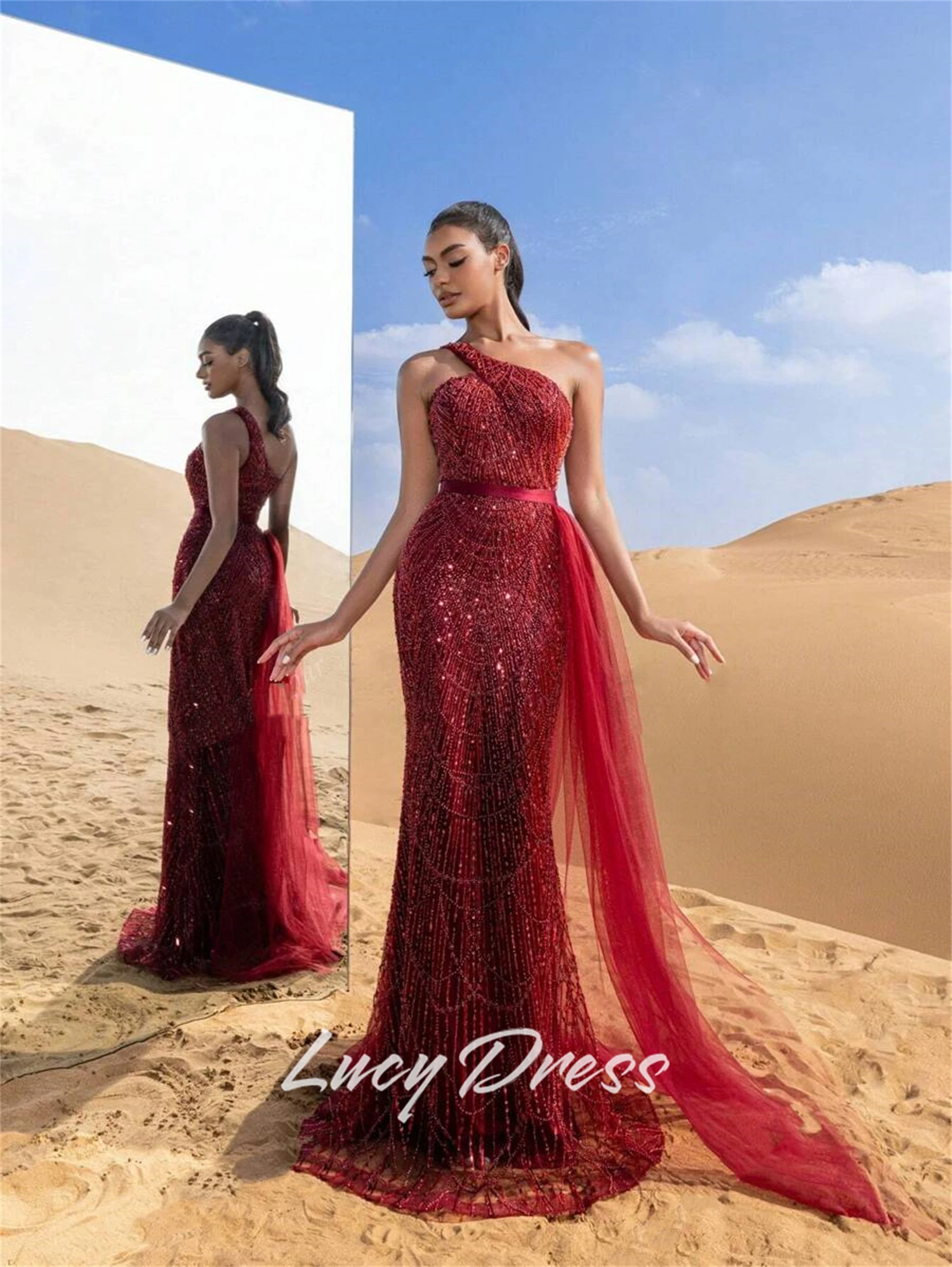 

Lucy Customized Party Dress Women Formal Dress for Wedding Guest Elegant Girl Dresses for Special Occasions Mermaid فساتين سهرة