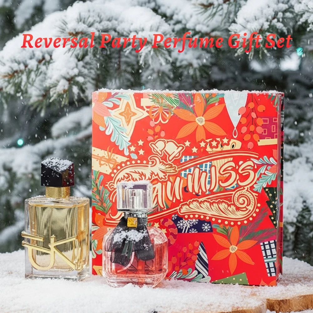 Perfume Gift Box Set 2X50Ml  Floral Scent Lasting Fragrance Pheromone Eau De Parfum High Quality Gift for Women Perfumes Spray