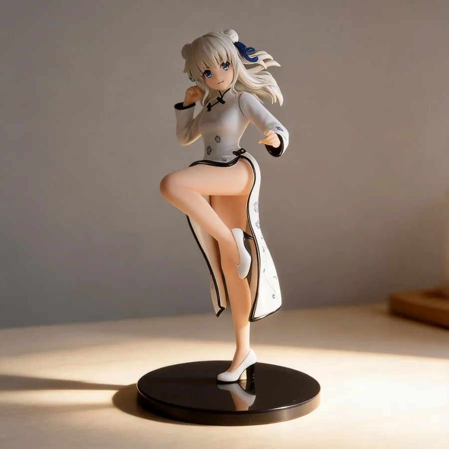 

Cheongsam Nao Tomori Action Figure Trendy Anime 2D Beautiful Girl Desktop Case Decoration Model Gift