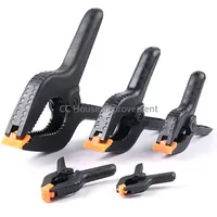 5Pcs 3/4inch A-shape Plastic Nylon Adjustable Woodworking Clamps For Spring Clip Photo Studio Background Clamp DIY Tools