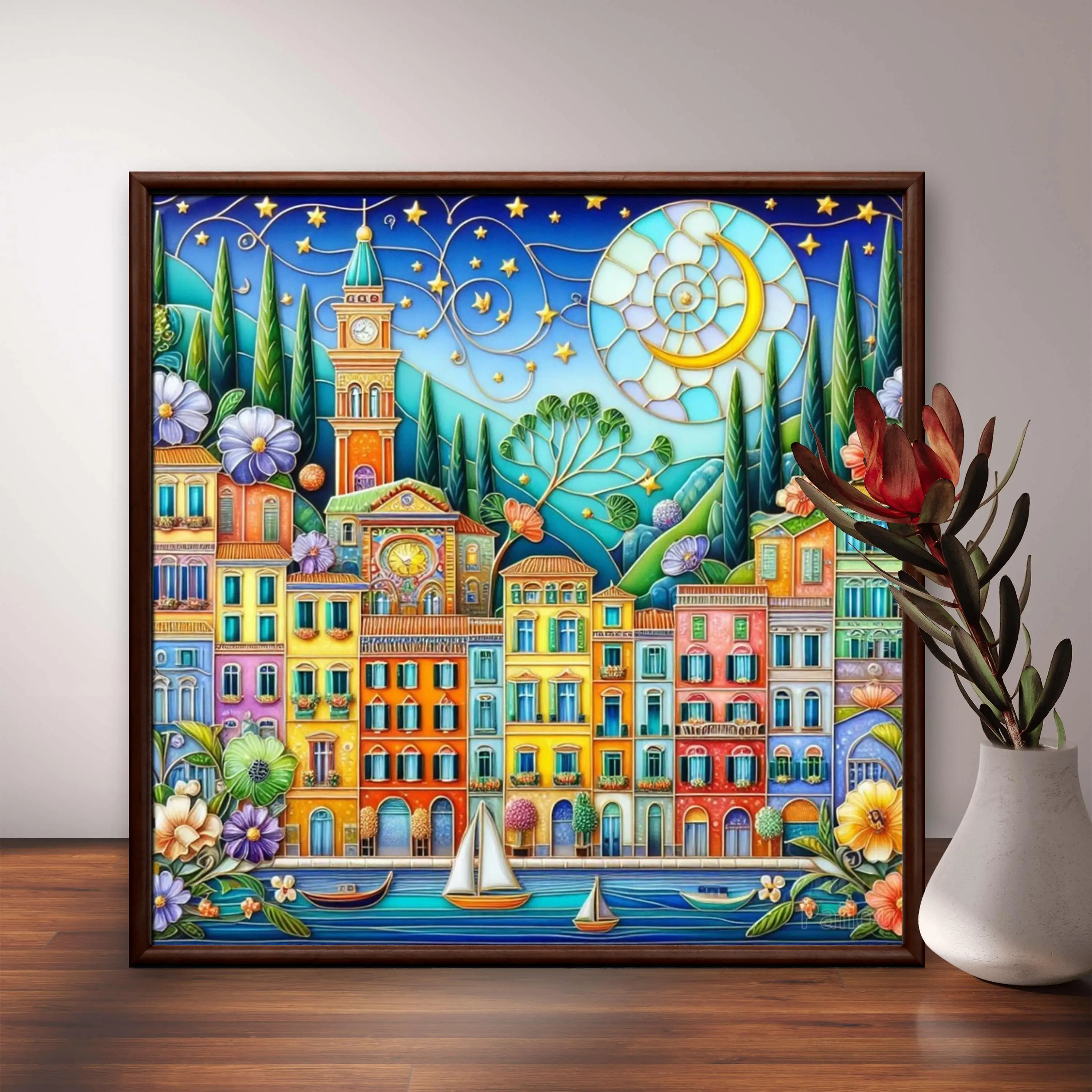 Paisagem Urbana Fantástica 5D: - Embroidery World avaliação e preço