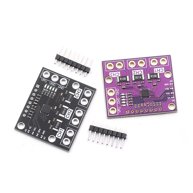 INA3221 모듈 트리플 양방향 버스 로우 사이드 하이 사이드 전압 전류 전력 모니터, I2C