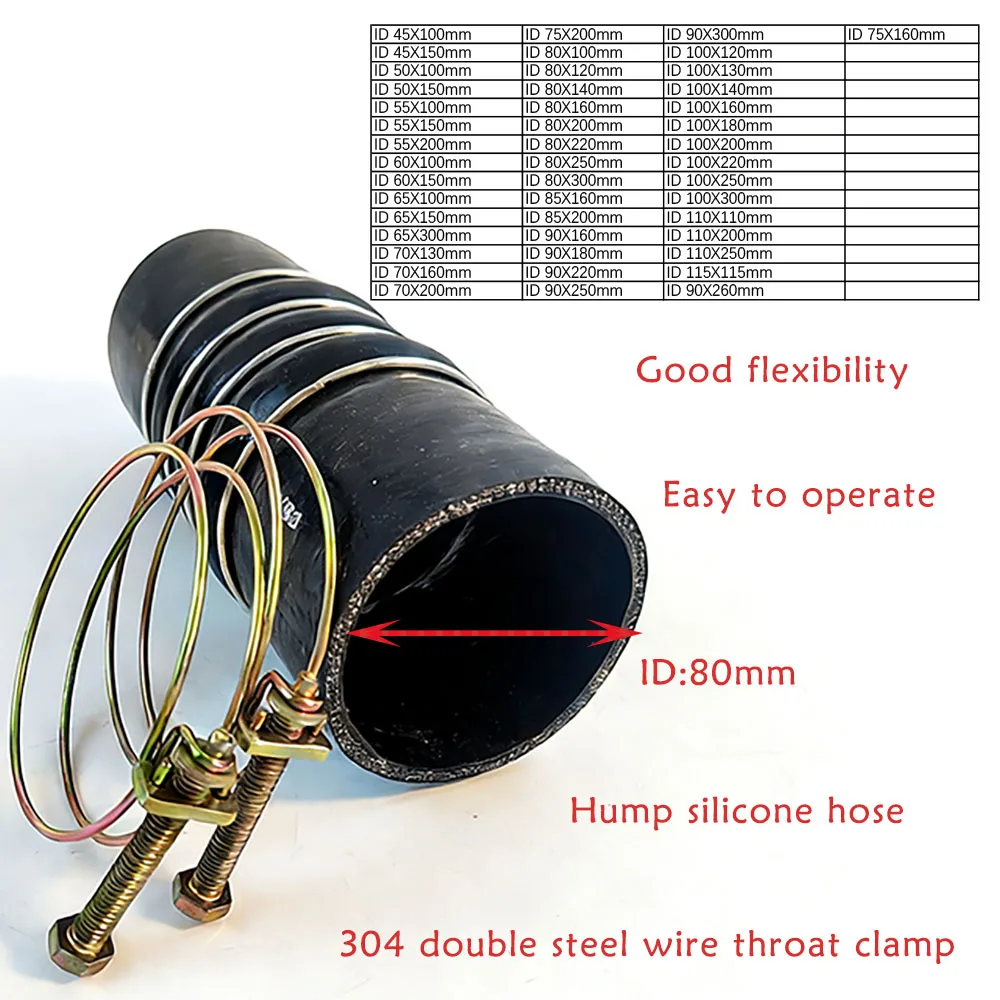Automotive silicone hose Woven with fiber High temperature and high pressure resistance Camel hump silicone hose for intercooler