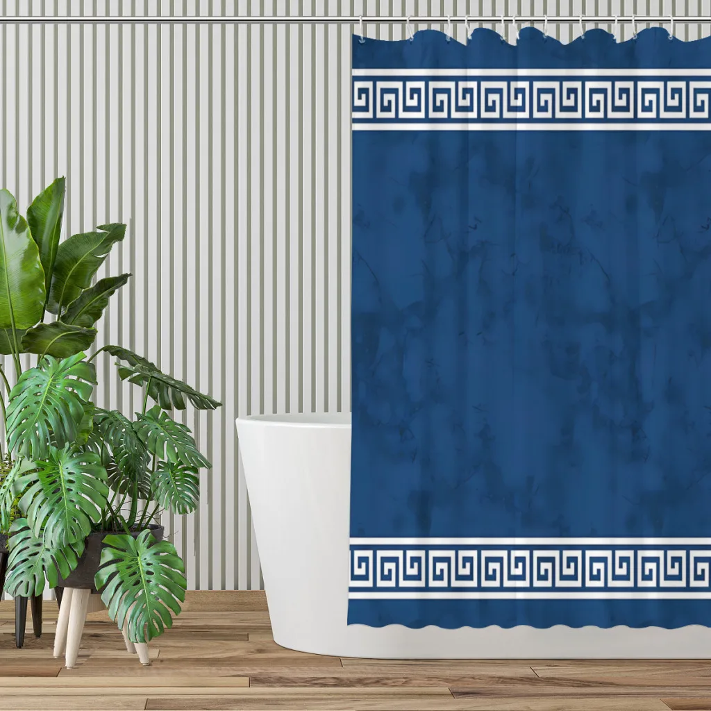 Great Greek Pattern Bathroom Shower Curtains Ancient Greece Waterproof Partition Curtain Funny Home Decor Accessories