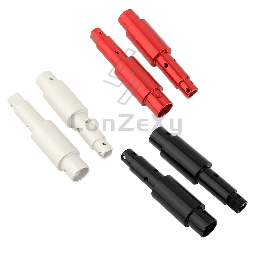 2Pcs Aluminum Rear Axle Tube For SCX10 Pro 1/10 RC Crawler Car Upgrade Replacement Parts, Fit RC Offroad Rock Crawler Model