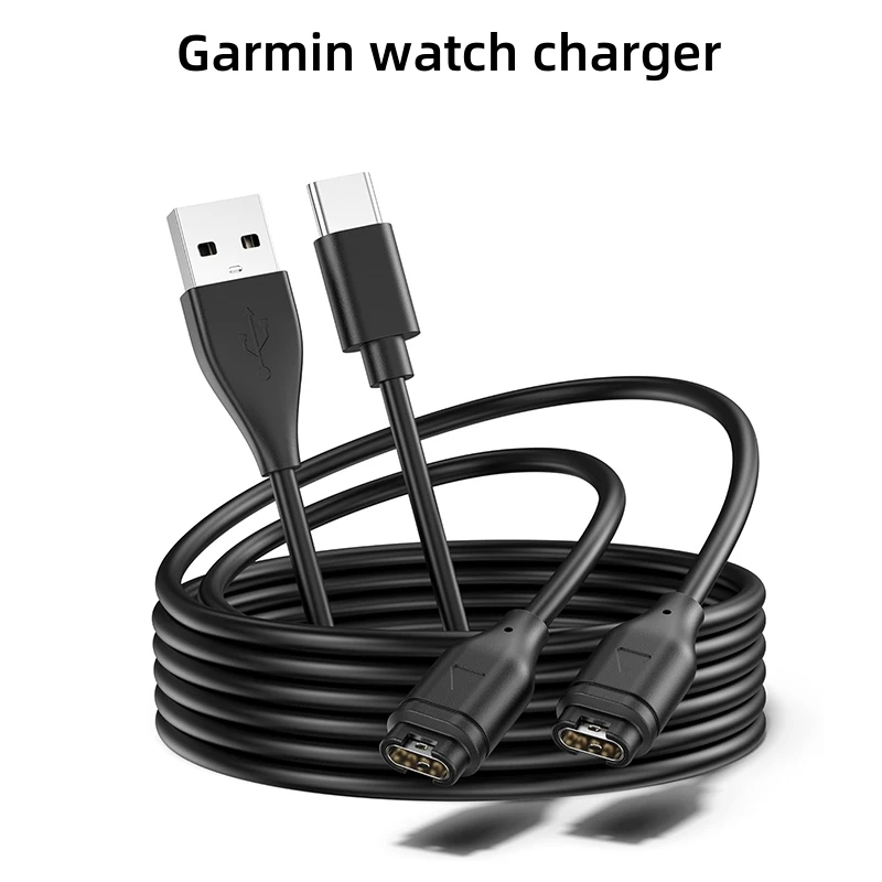 

Кабель зарядного устройства USB-A/Type C для Garmin Fenix 5 6 7 S X Pro Forerunner 45 55 165 255 265 935 945 965 245 Музыкальная Vívoactive 3 4 4S