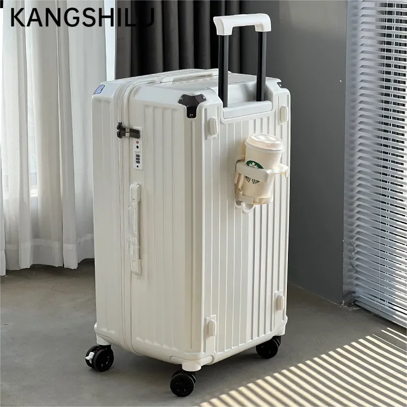 Luggage Unisex Suitcase Alloy Trolley Case KANGSHILU New 20“24\'\'26\'\'29 Inch Carrier Universal Travel Offers with Wheel Promotion