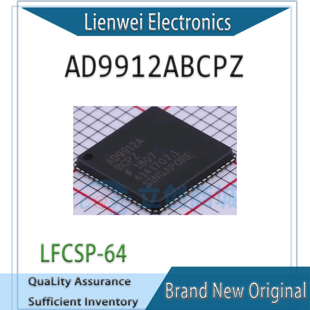

100% New Original AD9912A AD9912ABCPZ IC Chipset LFCSP-64