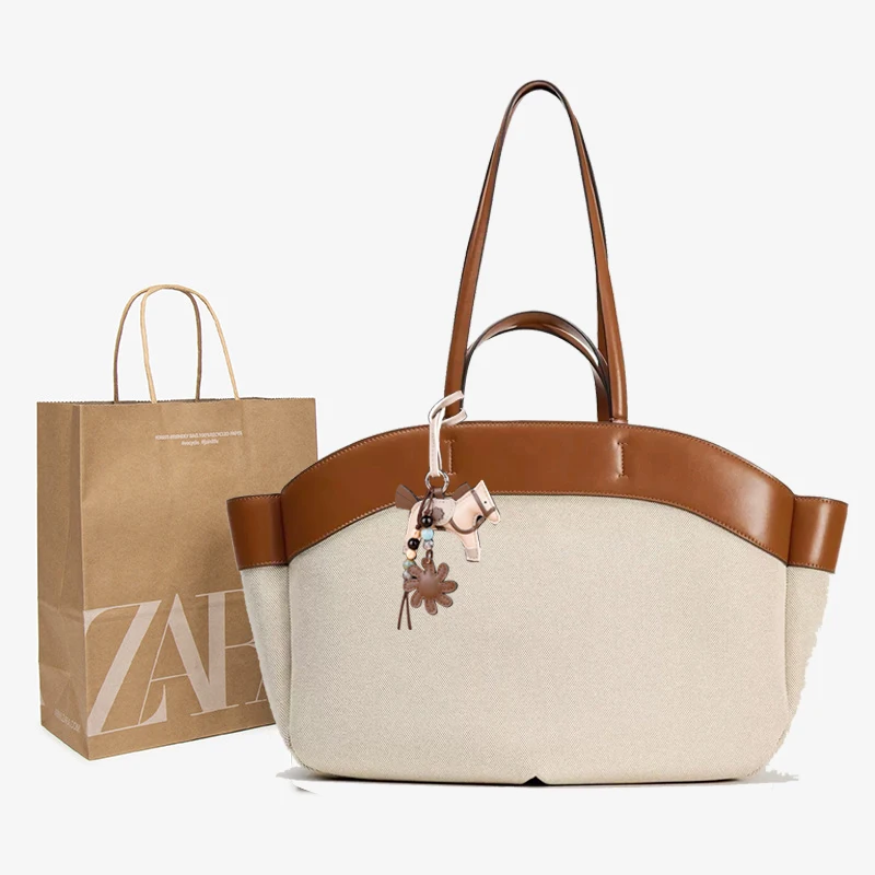 التجارة الخارجية أزياء جميلة قماش الحقائب حقيبة الأم الجديدة سعة كبيرة ركاب اليد فاتورة الكتف عارضة حمل الحزمة #1