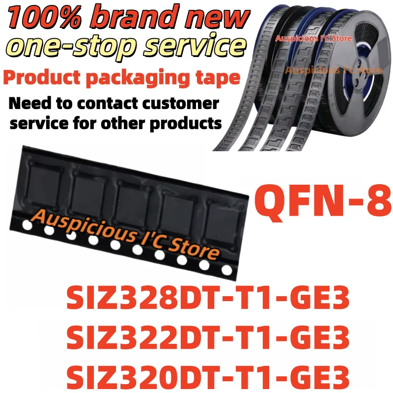 

(5pcs):New Z328 SIZ328DT-T1-GE3 SIZ328DT SIZ328 SIZ322DT-T1-GE3 SIZ322DT SIZ322 Z322 SIZ320DT-T1-GE3 SIZ320DT SIZ320 Z320 QFN-8