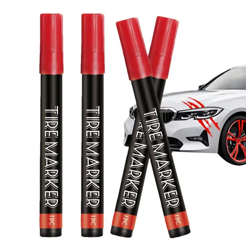 

For Refer To Description Permanent Tire Paint Pens 4 Pieces Quick Drying Tire Marker Tire Pens Tire Paint Marker Medium Nib