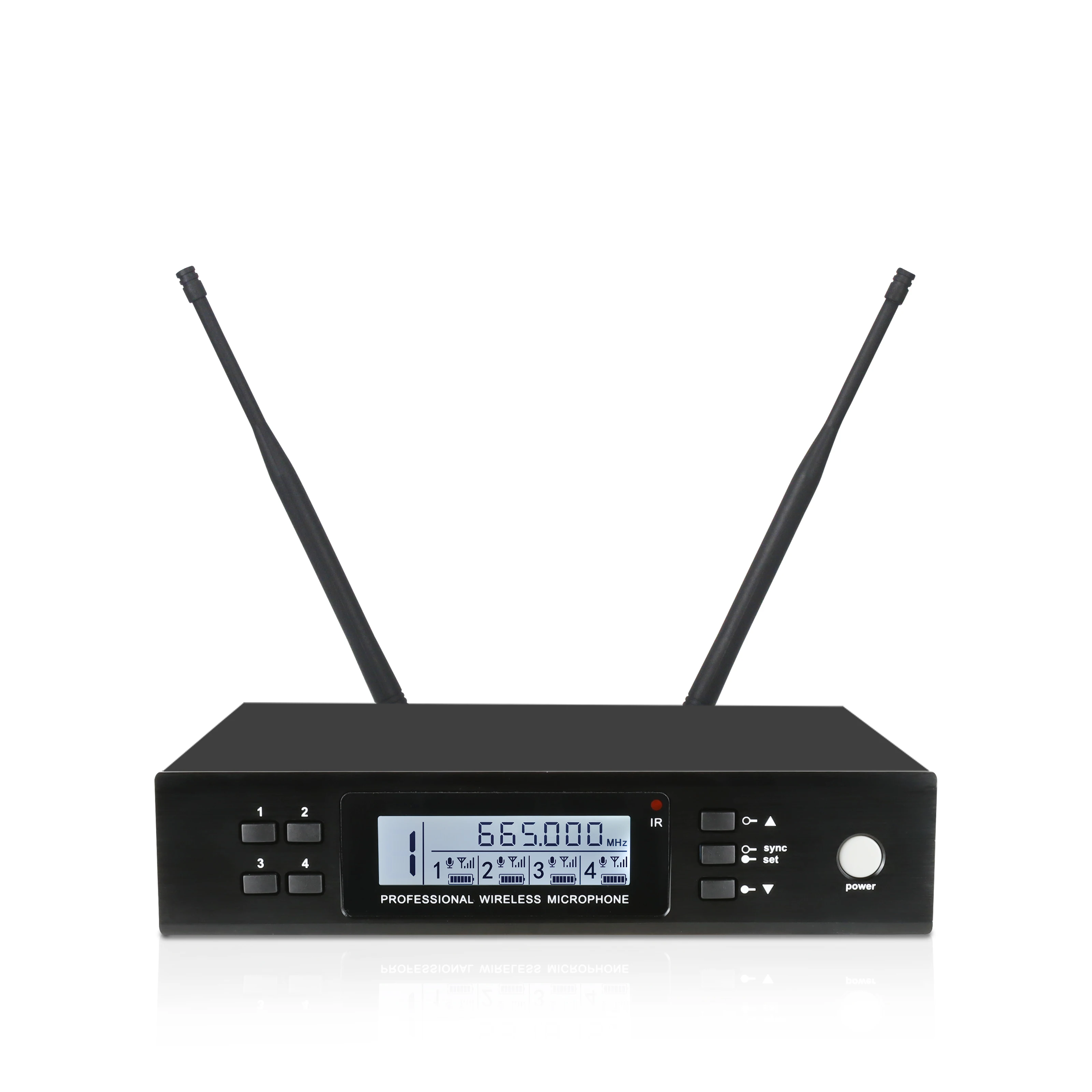 Professional wireless microphone 1 in 4