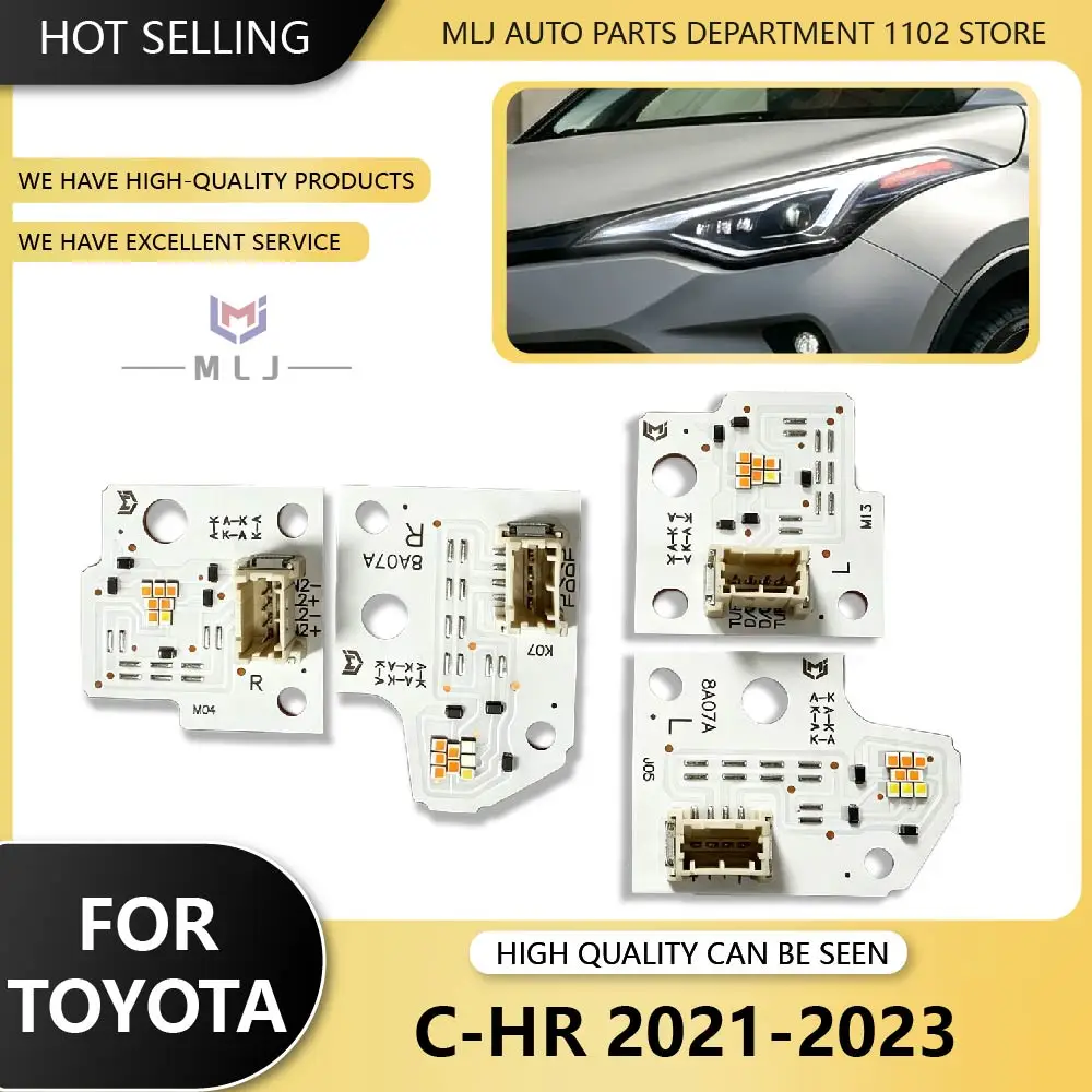 For Toyota C-HR CHR AX10 2021 2022 2023 Headlight Overseas LED Chip DRL Day Running Light PCB Light Source Board 8A07A H02 E08