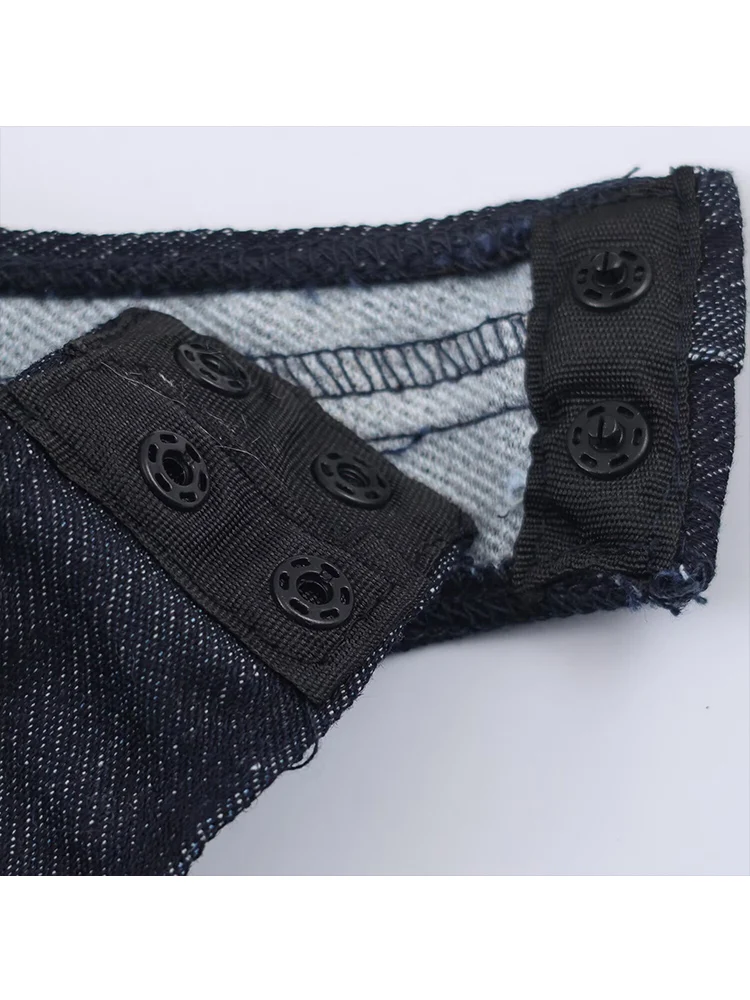 المرأة الجديدة الرجعية الدنيم ارتداءها أزياء الصلبة أكمام نحيل داخلية مع جيوب مثير سليم المناسب بذلة الصيف سيدة #5