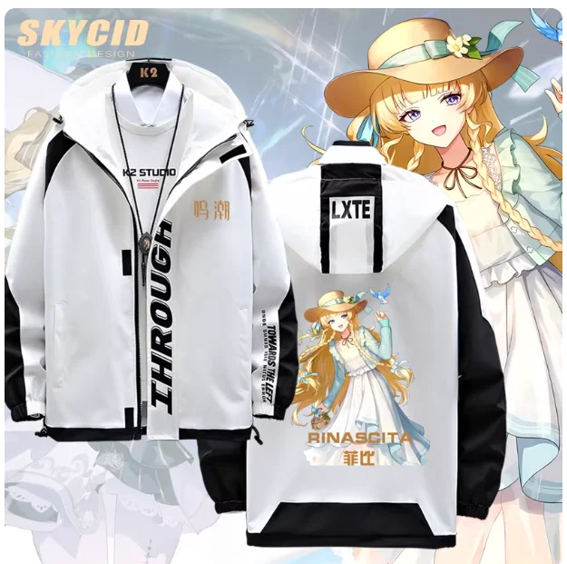 

Anime Wuthering Waves Cartethyia Hooded Hoodie Cosplay Interchange Jacket Autumn Winter Men Women Coat Loose Jacket Tops aIa