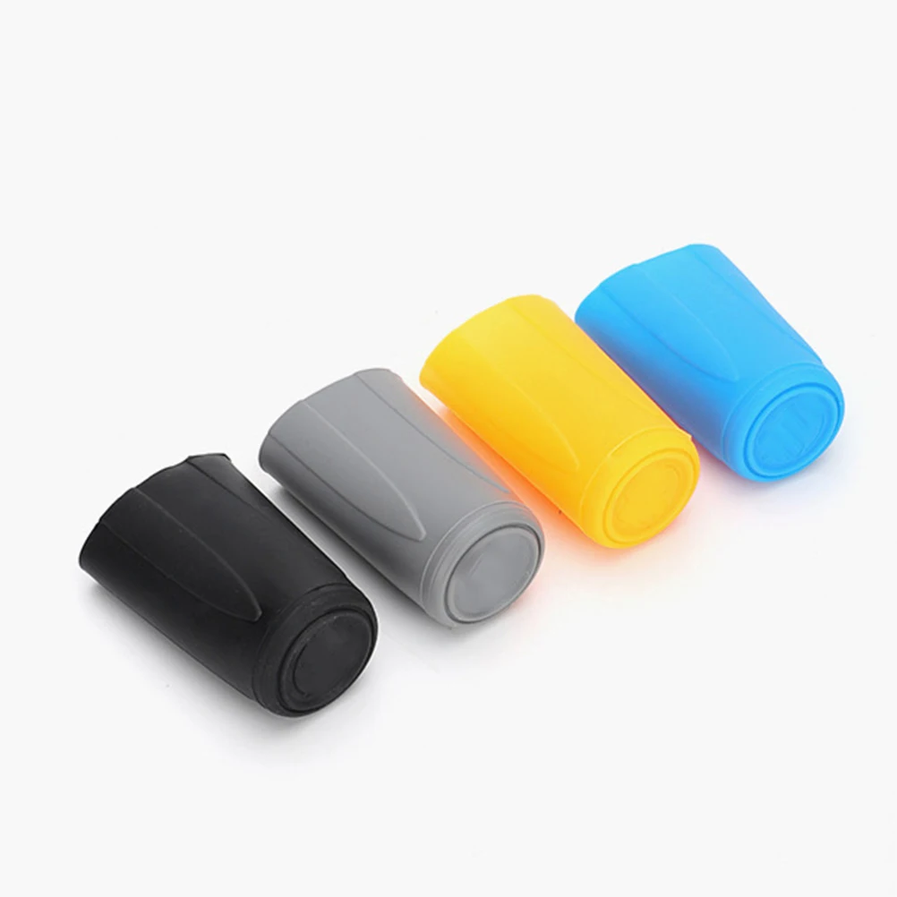 

4pcs Microphone Silicone Bottom Sleeve Handheld Anti-Rolling Skidproof Protective Cover For Ktv Conference Stage Durable Mic