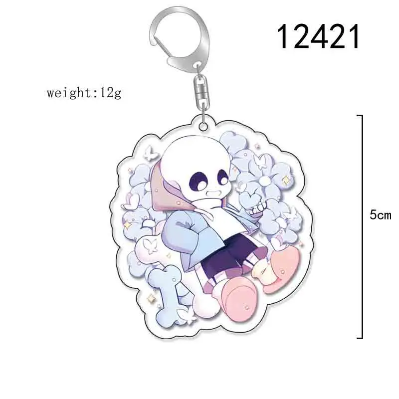 Llavero del juego Undertale Sans, accesorio colgante para bolso, insignia de dibujos animados, regalo para fanáticos de la joyería