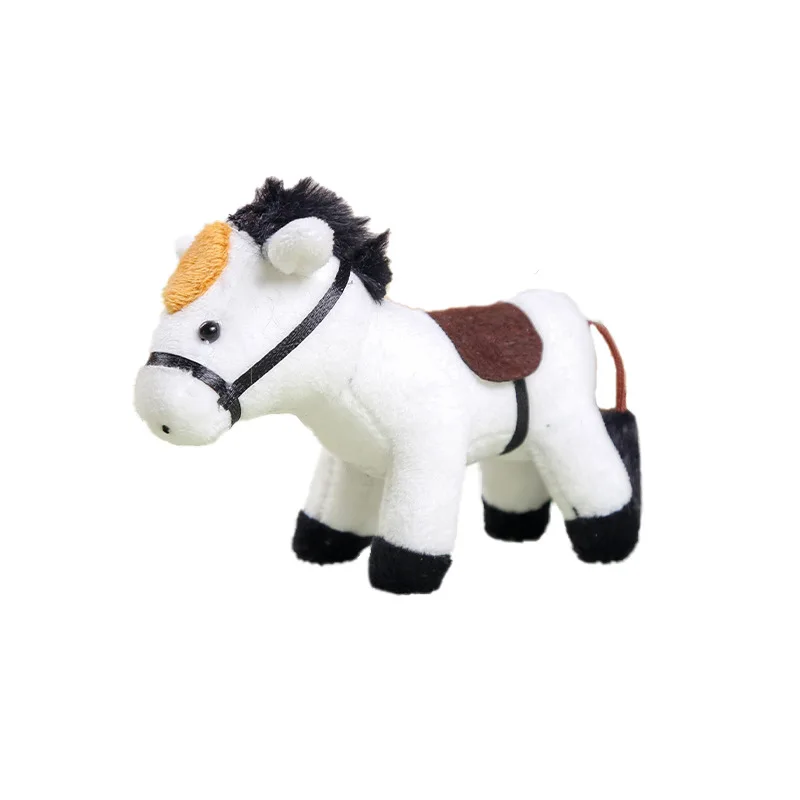 Simulatie Dier Pony Pluche Pop Speelgoed Sleutelhanger Hanger Leuke Rugzak Decoratie Hanger Creatieve Kinderen Gift Pluche Pony
