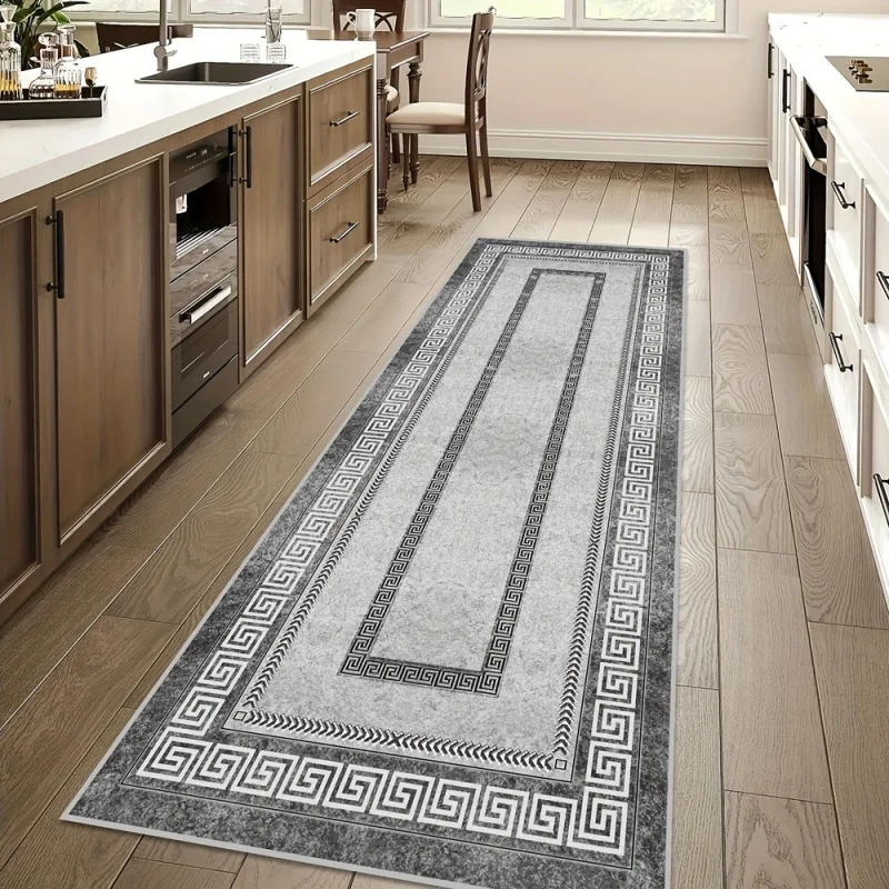vikama-geometric-border-kitchen-long-mats-anti-slip-corridor-carpets-modern-grey-floor-mats-home-decorations