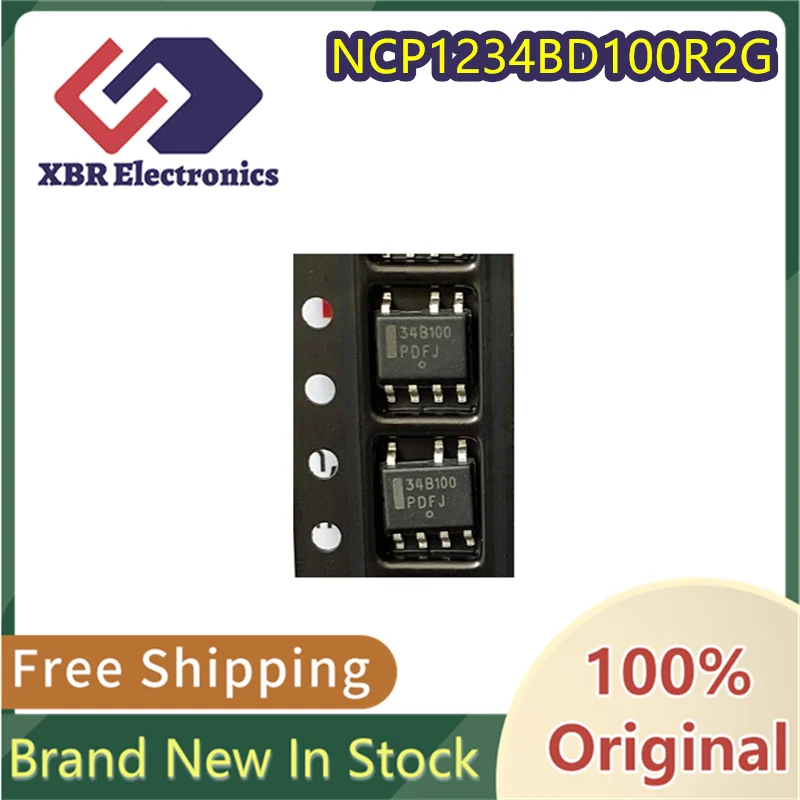 

(10/50 pieces) NCP1234BD100R2G NCP1234B 34B100 SOP7 power management chip New original authentic spot free shipping