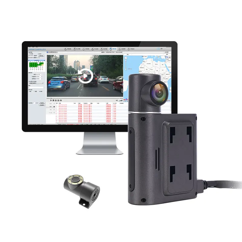 Smart Dash Camera 4G Dual Lens Car Camera With GPS DMS Cam ADAS WiFi CMSV6 CMSV7 Fleet Management Android Car DVR Camera