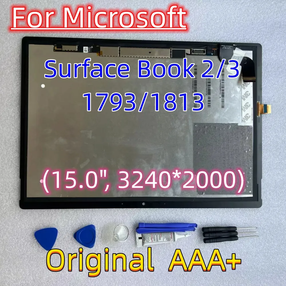 AAA+ Original For Microsoft Surface Book 2 3 1793 1813 LCD Display Touch Screen Digitizer Assembly For Surface Book 2 3 Display