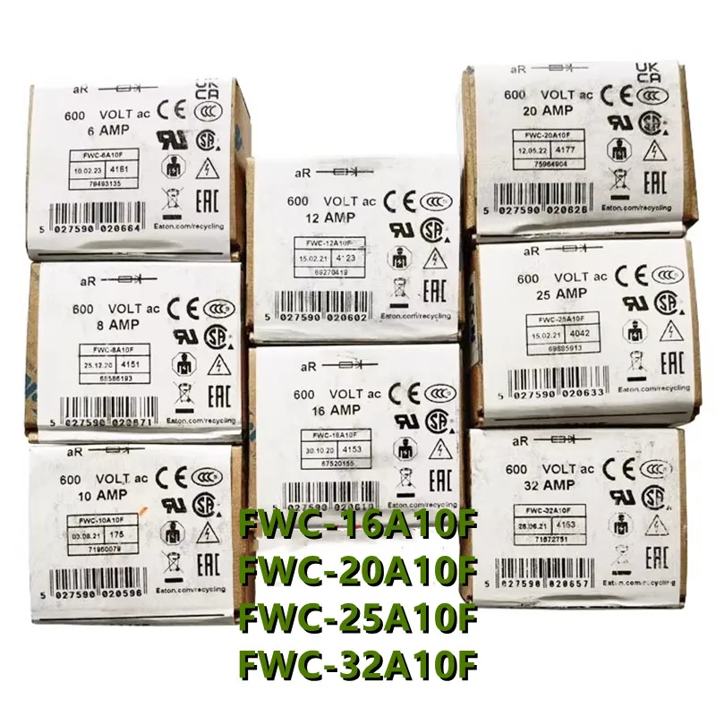 FWC-16A10F FWC-20A10F FWC-25A10F FWC-32A10F (5pcs) Ceramic Fast Acting Semiconductor Fuse for Inverter DC Drive Protection