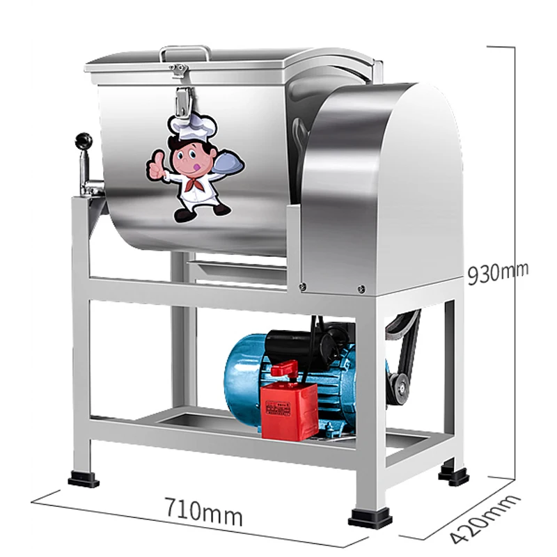 220V Dough Mixer Commercial Stainless Steel Flour Processing Equipment Restaurant Mixer Stirring Kneading Machine