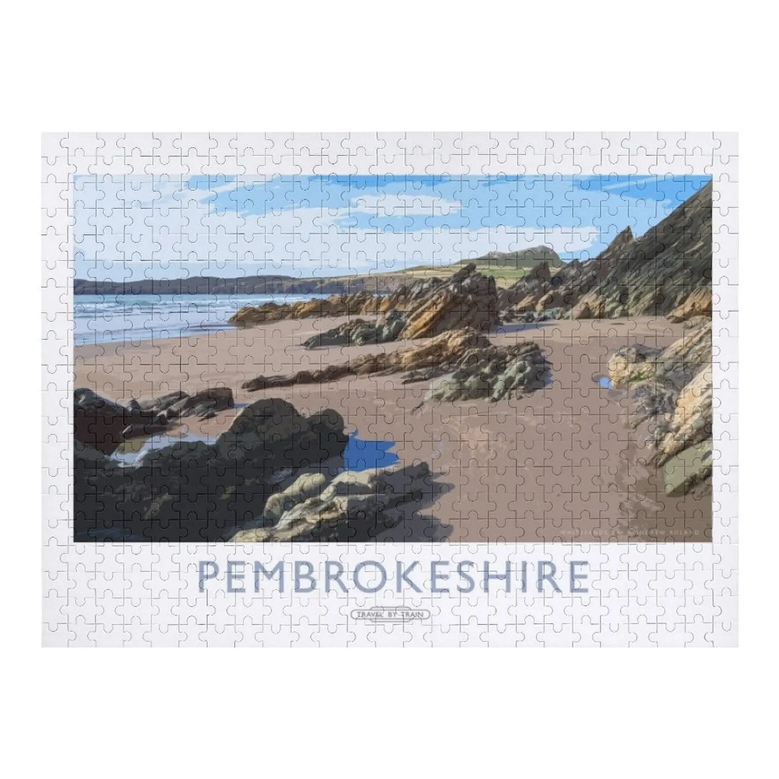 

Пазл Pembrokeshire на заказ, деревянные именные весы, двигатели, деревянный пазл для взрослых