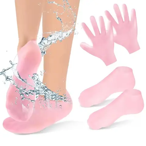 1PCS Silicone Moisturizing Care Gloves and Socks Anti-Crack Softening Callus Care Set