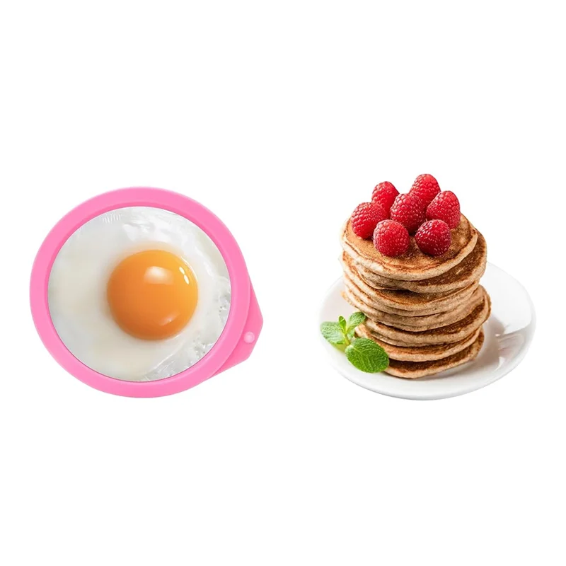 New 4 Pcs Air Fryer Egg Molds, Air Fryer Egg Molds Silicone, for Muffin Lids, Toast, Non-Stick Air Fryer Accessories