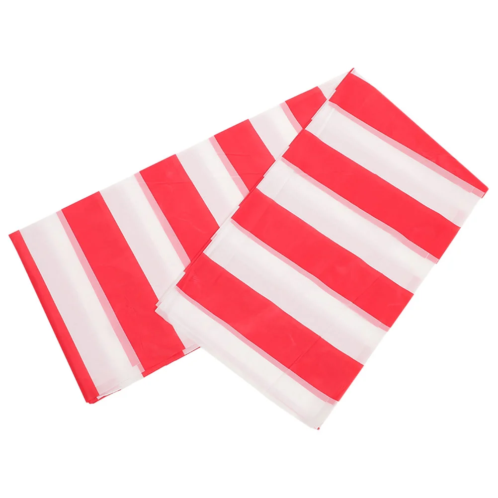 Striped Table Cloth Circus Party Tablecloth Decor Dining Cover Rectangle Tablecloths Reusable Plastic Covers