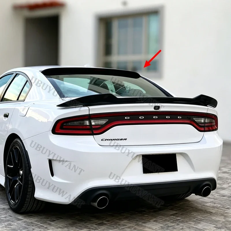 For DODGE Charger SRT SXT R/T Pursuit 2015-2019 ABS Rear Trunk Boot Spoiler Wing Lip Car Rear Wings