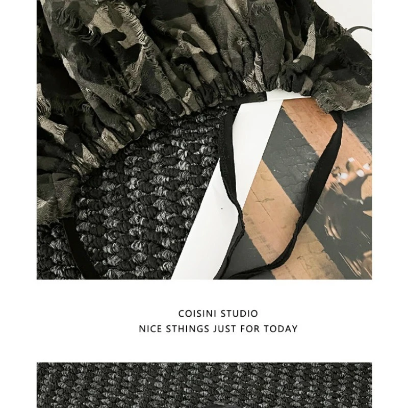 Neue Y2K Camouflage Pullover Stacked Cold Hat für Herren und Damen – Frühling und Sommer Outdoor Street Strap Casual Beanie Caps – Detail 6
