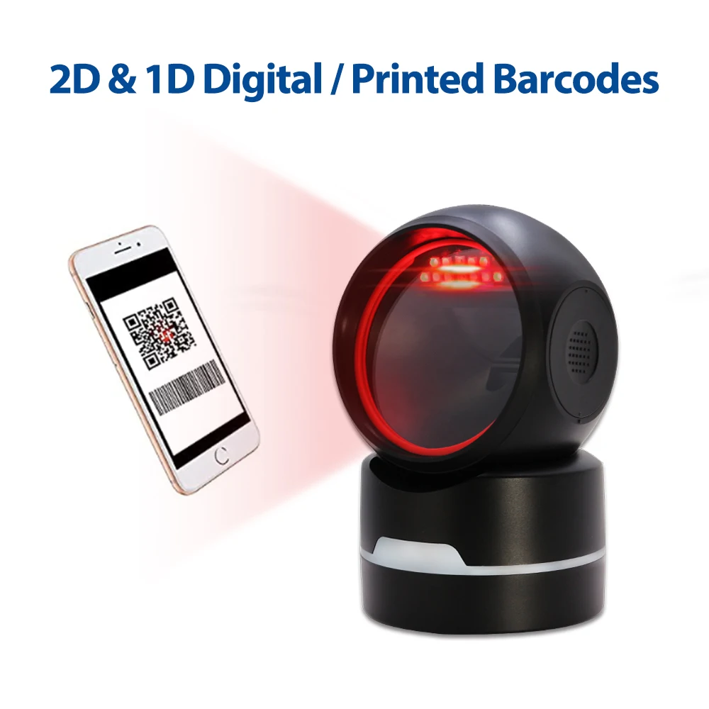 MP6520 2D Omni Desktop-Barcode-Scanner mit kompaktem Design für POS