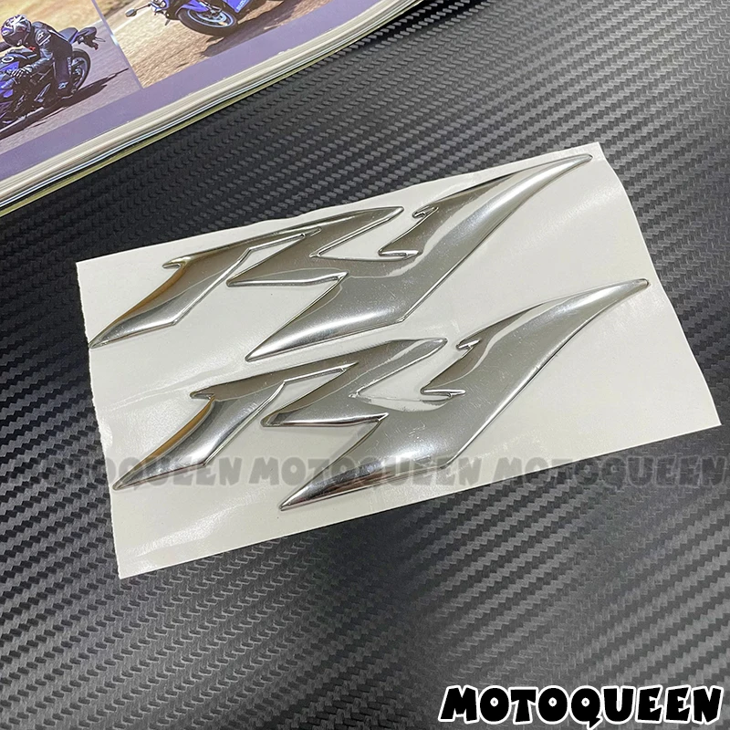 For Yamaha YZF R1 YZF-R1 YZF1000 Motorcycle Body Shell Fairing 3D Label Emblem Logo Side Tank Pad Decoration Decals Stickers