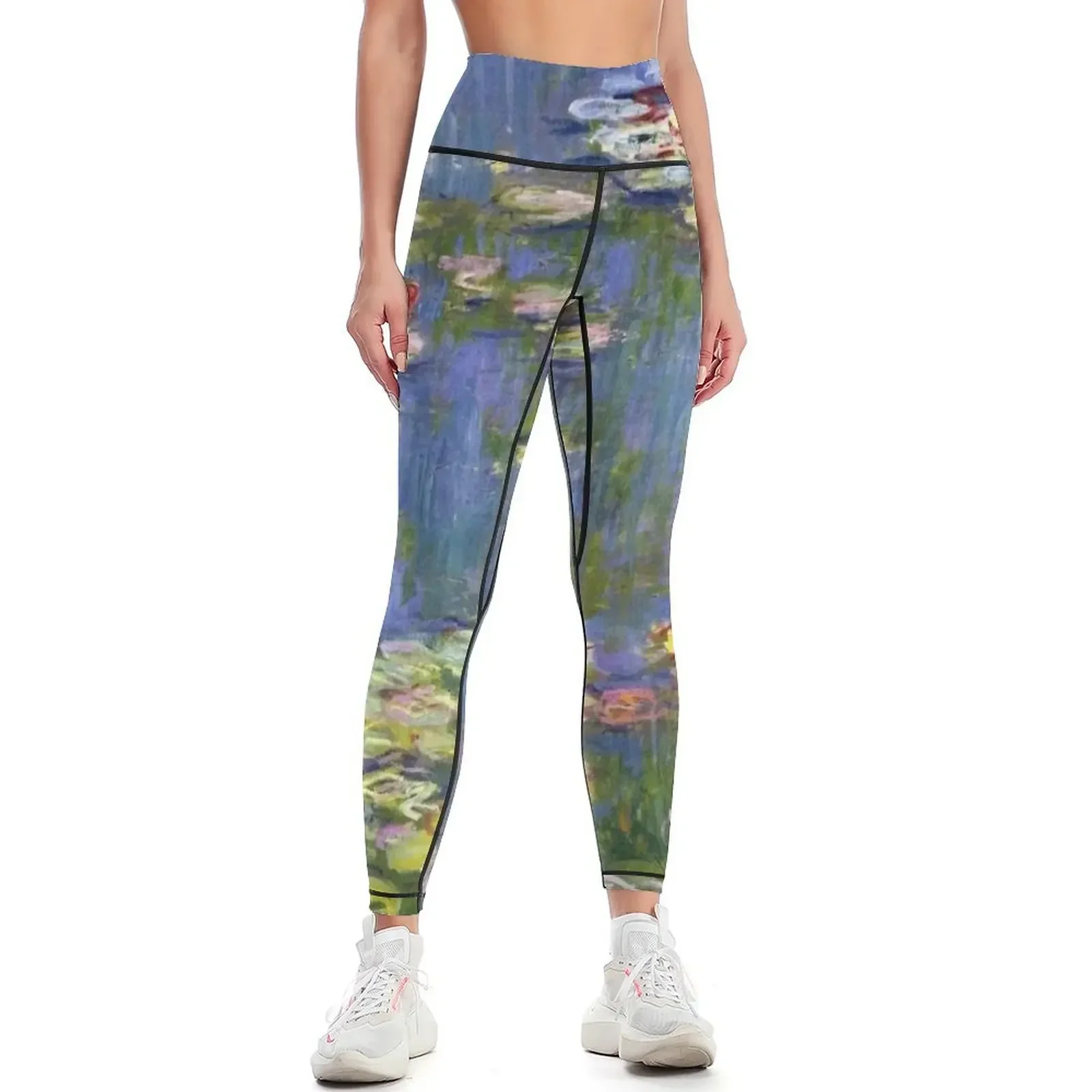 

monet - water lilies Leggings sports for gym Women's sportswear gym wear Fitness clothing Womens Leggings