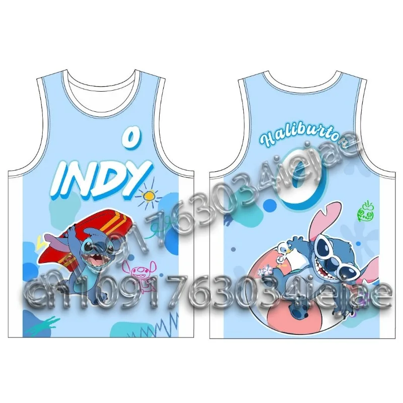 

Номер скорости сушки 2025° Баскетбольная рубашка 0 Stitch, мужская и женская майка, повседневный топ для спортивных тренировок, популярный