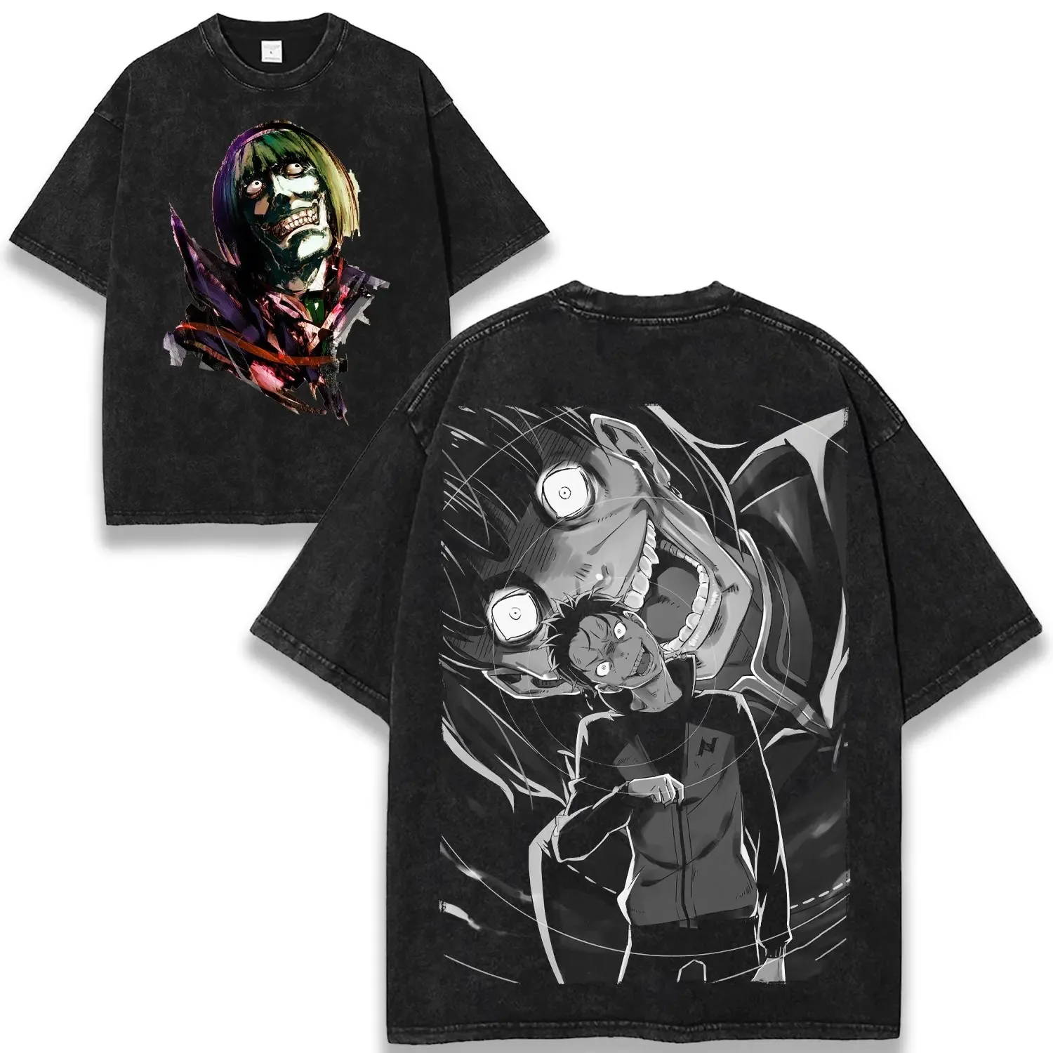 Japanese Anime Re:ZERO Natsuki Subaru T-shirt Vintage Y2k Washed Tee Shirt Tops Summer Casual Cotton Tops Men Women Clothing