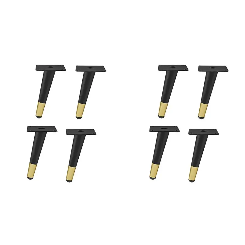 oltre-8pcs-legs-for-metal-furniture-black-and-gold-sofa-bed-iron-table-foot-and-desk-chair-dresser-cabinet-replacement-feet