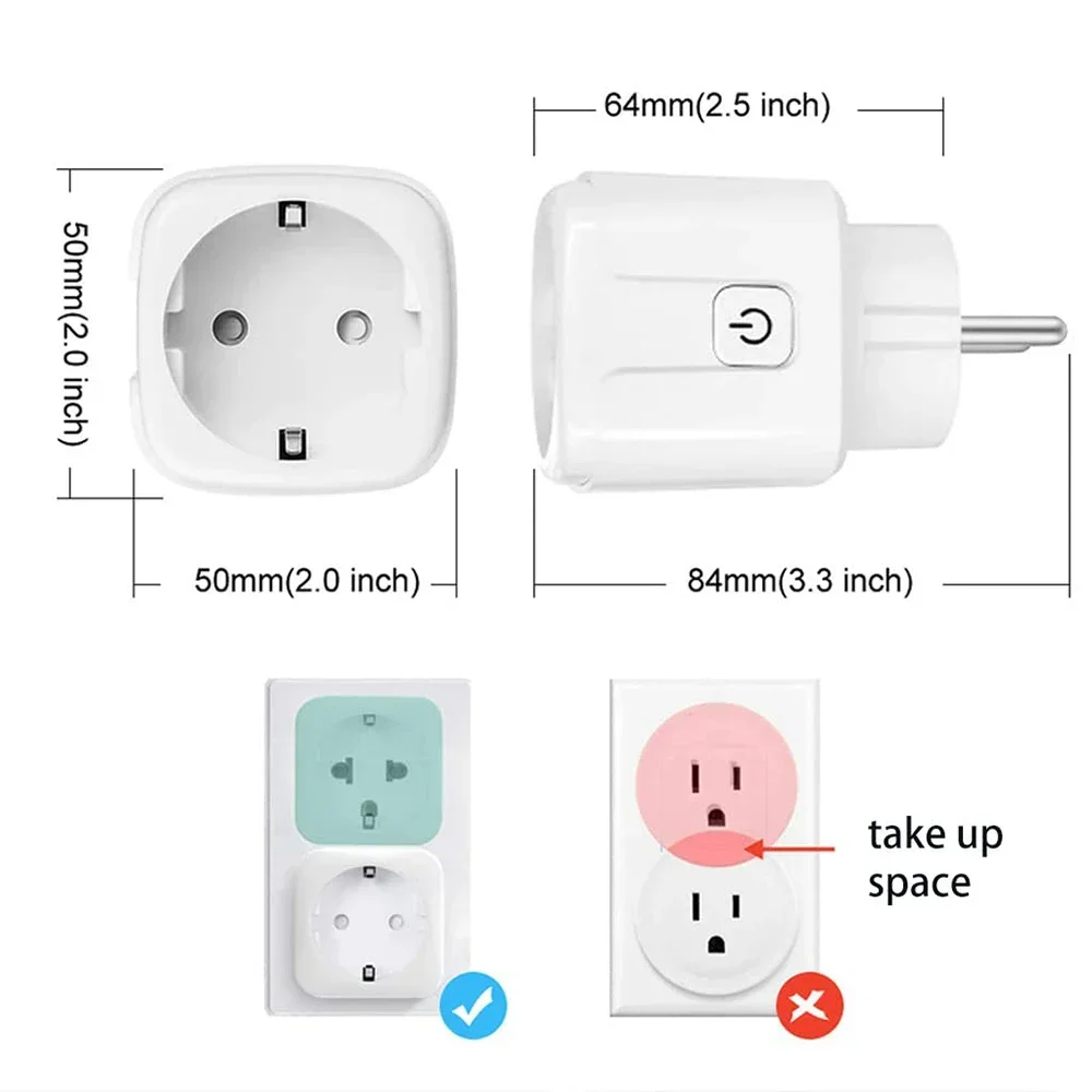 16A/20A EU Smart Home Switch Smartlife WIFI Plug Stocket And For Apple Homekit Home Kit Wireless Remote Control Power Outlet