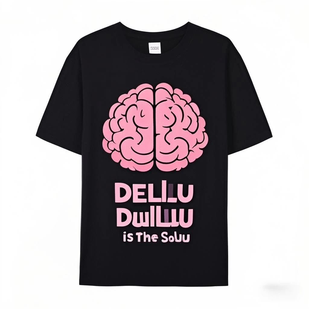 

Delulu is the Solulu T-Shirt Short Sleeve Casual 100% Cotton Shirt