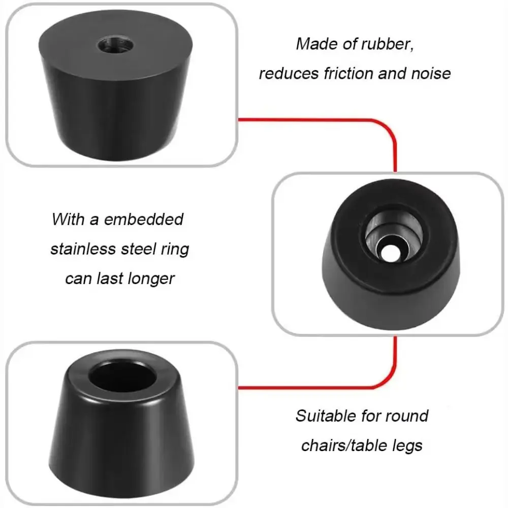 Case Feet Rubber Rubber Feet Round Fine Grips Bumper Pad Anti-Slip Non Slip Pads Table Chair Use