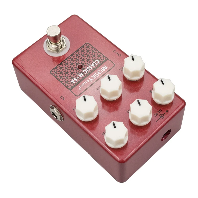 Moskyaudio M-Sa Speaker Guitar Tuner Pedal Guitar Effect Pedal classic Simulation Drive Voice Level Low High Mid Guitar Parts