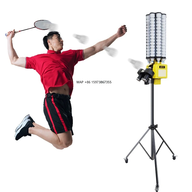 

High Quality Siboasi Badminton Shooting Machine Smart APP Remote Control Badminton Serving Machine B3