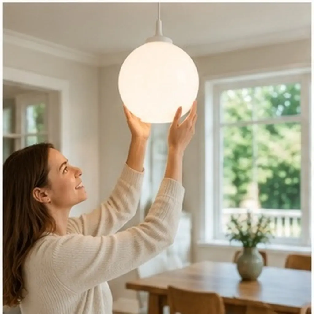 Smooth Acrylic Ball Lampshade Artistic Ceiling Light Cover Protective Water Resistant Globe Lamp Shade for Outdoor Patio Wall