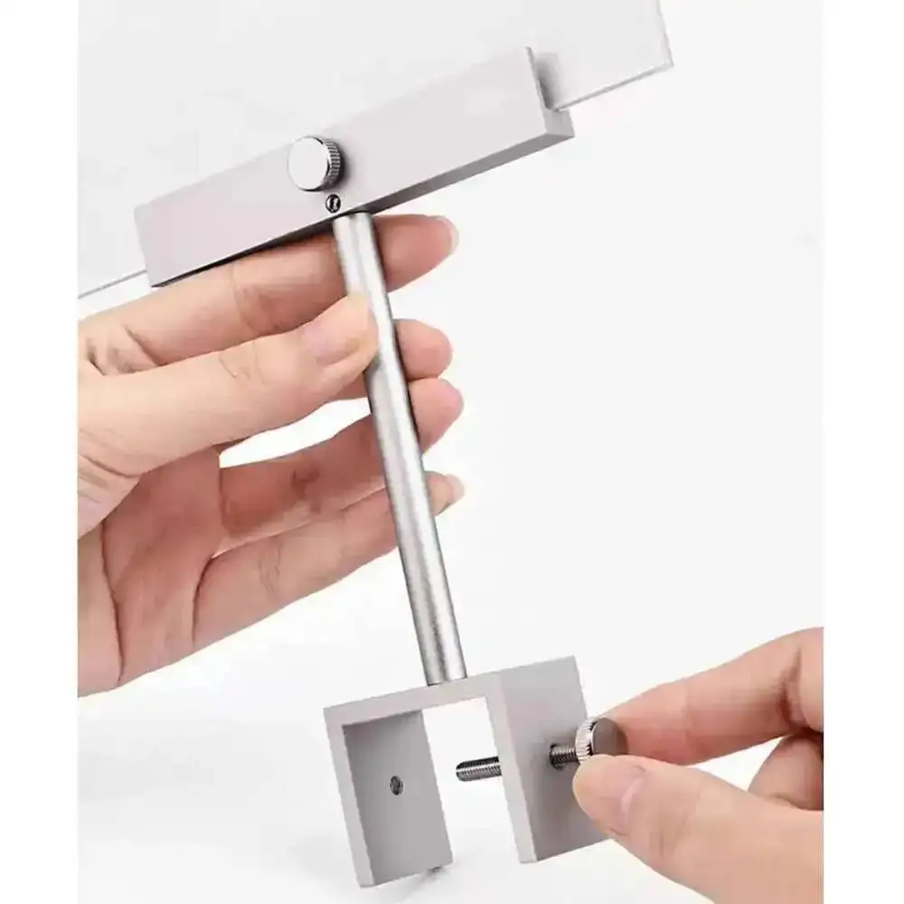 Edelstahl Rohr Regal Werbung KT Board Halter Clip Acryl Board Schild Halter Metall Clip – Detail 3