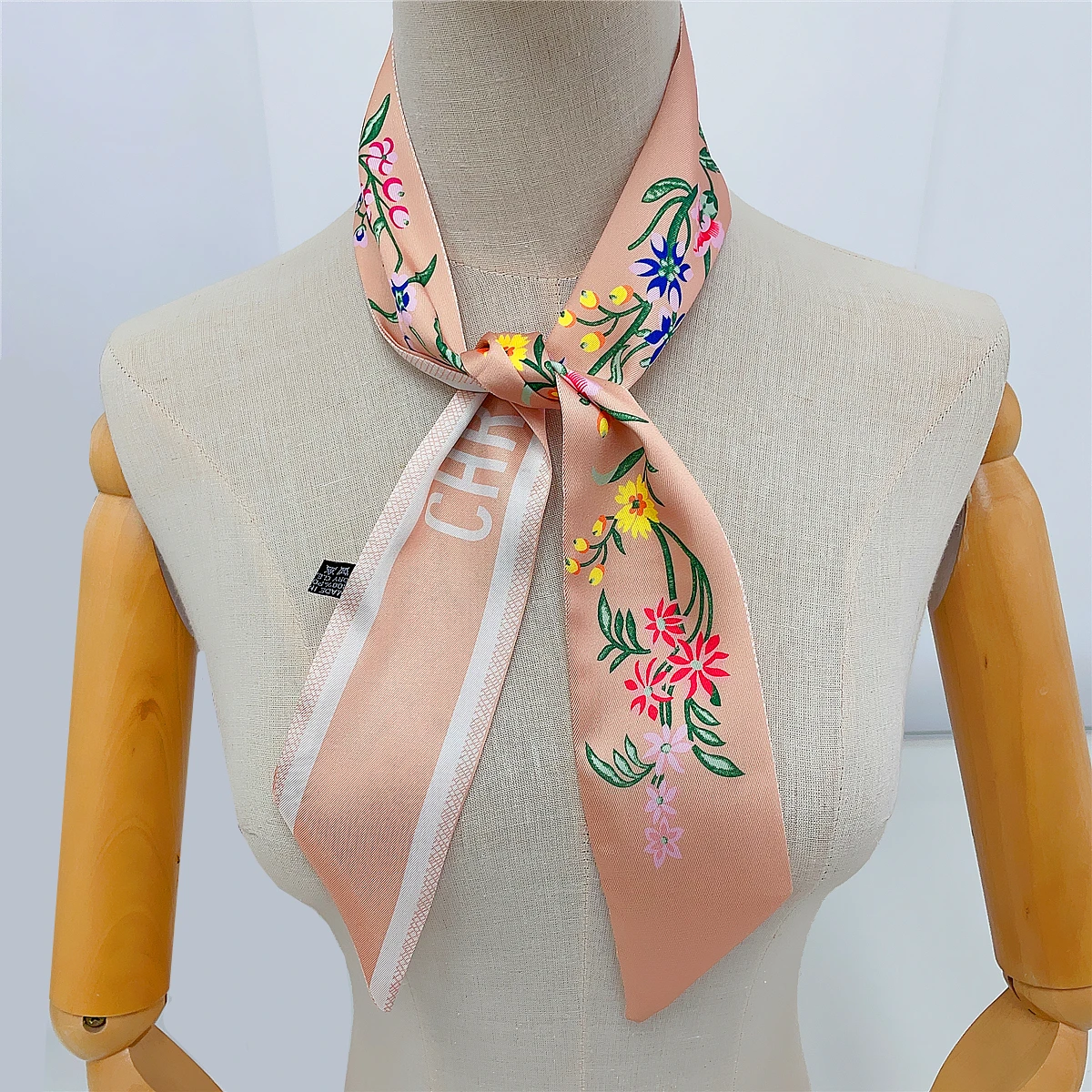 2023 New Design Tarot Scarf Women Luxury Brand Scarf Bag Hair Skinny Silk Scarves Fashion Foulard Neckerchief Headband For Lady