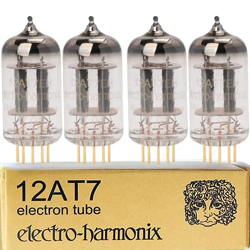 12AT7 EH Gold Foot Brand New Russian Vacuum Tube Factory Precision Paired HIFI Audio Power Amplifier Speaker Tube Preamplifier