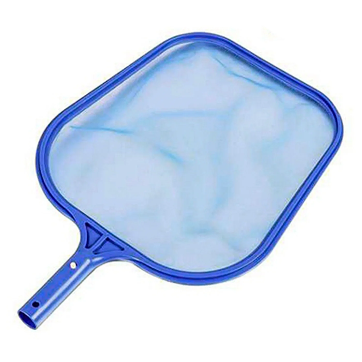 Tradineur-collect leaves, resistant mesh, cleaned of swimming pools, spas or jacuzzis. Compatible with handles. Blue Color. 32x28,5